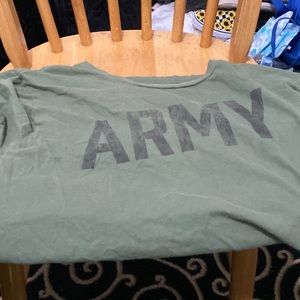 green T-Shirt that says ARMY